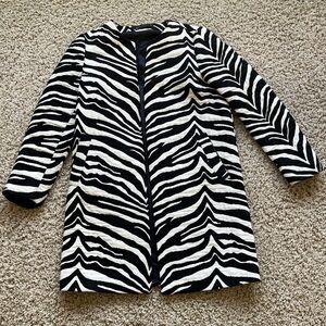 Zebra print Zara coat